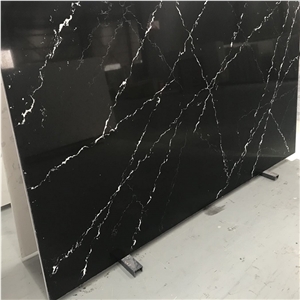 Black Quartz Calacatta Black Nero Marquina Quartz Slabs