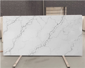 Goldtop Quartz Dark Grey Veins Quartz Slabs