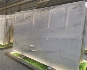 Chinese Factory High Polished Crystal Blue Marble Slabs