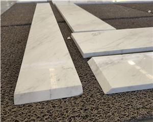 White Marble Stone Vanity Top Hotel Villa Projects Tiles