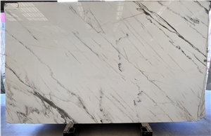 China Calacatta White Marble Slab Cheap Price