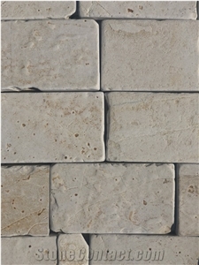 Rectangle White Washed Tiles