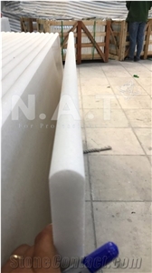 Vietnam White Marble Bullnosed Polished Step & Stair