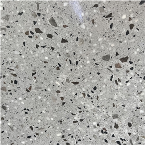 Customized Design Grey Terrazzo Stone Slabs For Floor Wall