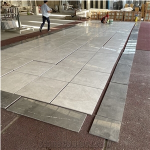 Beautiful Pattern Grey Marble Tiles For Hotel Flooring