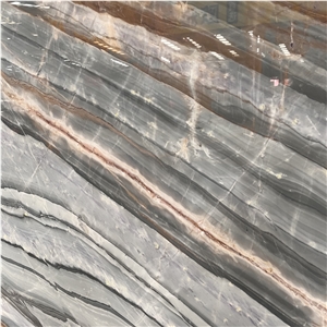 Book Match Impression Lafite Marble Slabs For Wall Design