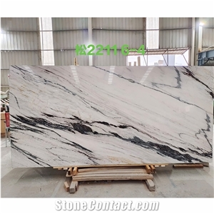Factory Direct Panda White Marble Slab Bookmatch For Wall