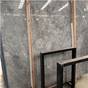 Factory Price Dark Grey Marble Slabs For Interior Wall Floor