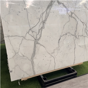 High Quality Gold Vein Calacatta Gold Marble Slabs Wall Tile