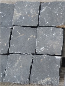 Black Basalt Split Cube Stone
