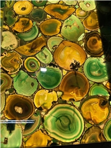 Green And Yellow Gemstone, Restaurant's Floor