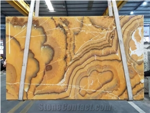 Golden/Yellow/Honey Onyx Slabs Tiles For Wall&Floor