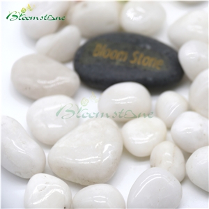 High Polished White Pebble Decrative White Pebble Stone