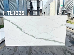 AMQ-1225 Quartz,Artificial Stone,Calacatta White Quartz