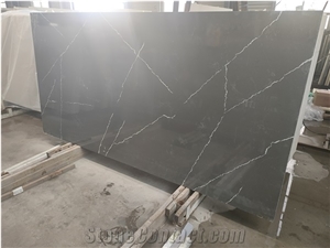 AMQ-6059 Quartz Slabs & Tiles,Artificial Stone,Petra Grey