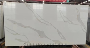 AMQ-8106 Quartz,Artificial Stone,Calacatta White Quartz