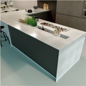 Noble Areti Bianco Quartz Kitchen Countertop