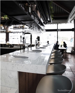 Noble Carrara Quartz Bar Tops
