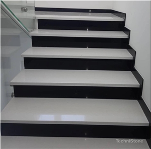 Brilliant White Quartz Starlight Stair Steps