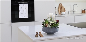 Noble Carrara Quartz Kitchen Countertops