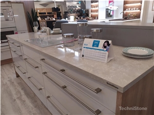 Noble Olympos Mist Quartz Kitchen Countertops