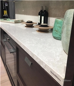 Noble Olympos Mist Quartz Kitchen Countertops