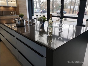 Noble Pietra Grey Quartz Kitchen Countertops