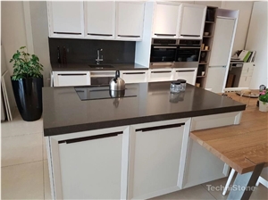 Noble Pietra Grey Quartz Kitchen Countertops