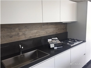 Noble Pietra Grey Quartz Kitchen Countertops