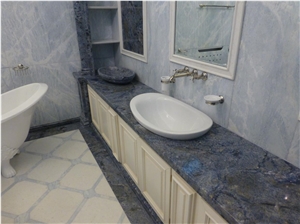 Azul Bahia Granite Bathroom Countertop