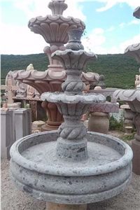Gris Cantera Stone Fountain