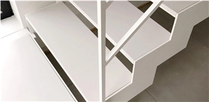 Quartz-Solid Surface Staircase Steps