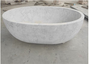 Natural Stone Bathtub Marble Bathtub Luxury Elegant Marble Solid Bath Tub