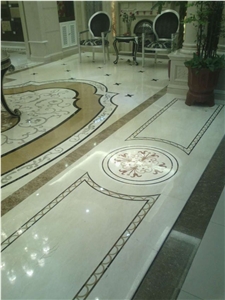 Marble Floor Medallions Natural Multicolor Stone