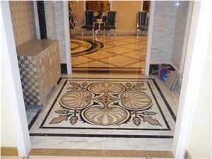 Marble Floor Medallions Natural Multicolor Stone