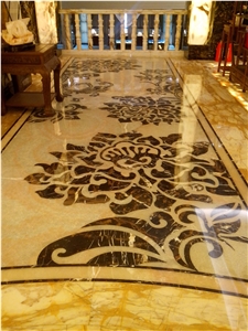 Waterjet Medallions Natural Marble