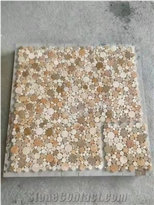 Pebble Mosaic White Pebble Tumbled Mosaic Wall Mosaic Tile