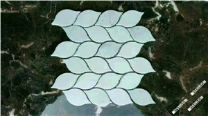 Waterjet Mosaic Style Mosaic Pattern Marble Wall Tile Mosaic