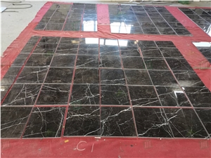 Factory Price Polished Laurent Brown Marble Floor Tiles