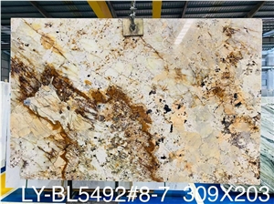 Pandora Quartzite Slab Tile For Tv Background
