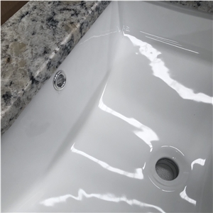 Custom Prefab Granite Bathroom Vanity Top For Hotel Project