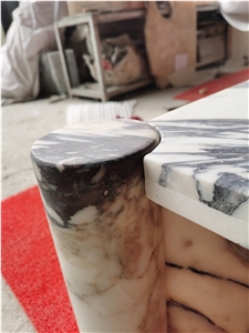 Luxury Calacatta Viola Marble Stone Table Tops