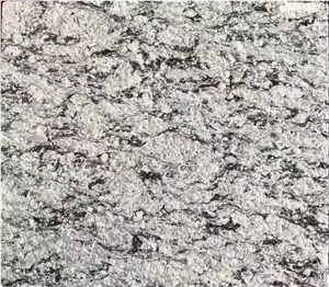 Cheap Sea Wave Flower Grey White Spray White Granite