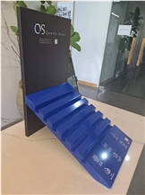 Table Display Stand In Blue Color