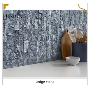UNION DECO Natural Granite Strips Panel Stacked Stone Veneer