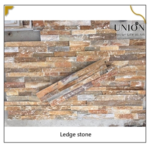 UNION DECO Beige Slate Split Face Stone Stacked Stone Veneer