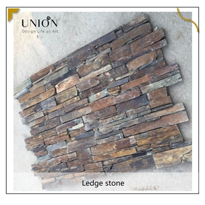 UNION DECO Multicolor Slate Wall Cladding Stacked Stone Tile