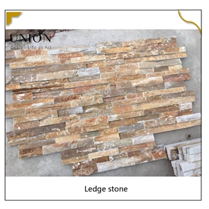 UNION DECO Natural Slate Stacked Stone Wall Cladding Panel