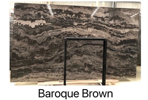 Baroque Brown Marble Slab