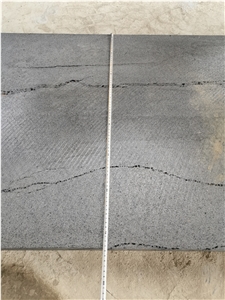 Hainan Black Ant Line Slabs Big Tiles